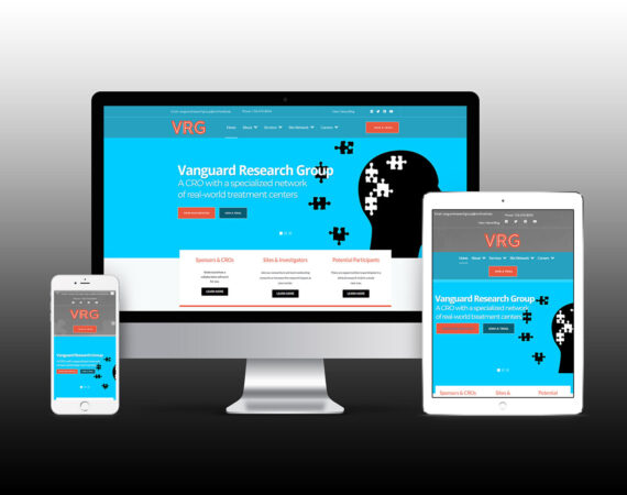 Vanguard Research Group website design by Andrew Nightingale